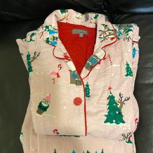 PJ Salvage Pink Christmas Pajamas Set Size LARGE